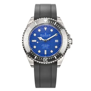 Oceaneva 6000m Deep Marine Explorer VI Grade 5 Titanium Automatic Watch Blue Dial