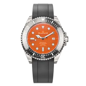 Oceaneva 6000m Deep Marine Explorer VI Grade 5 Titanium Automatic Watch Orange Dial