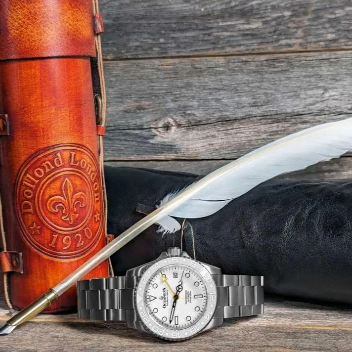 Oceaneva Titanium Deep Marine Explorer GMT Automatic 1250M All White