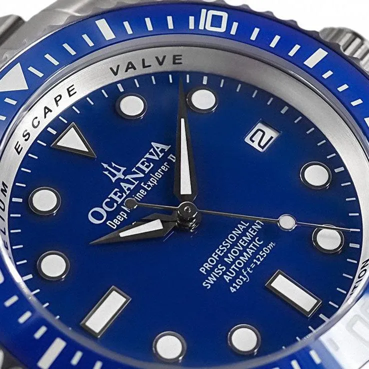 Oceaneva Titanium Deep Marine Explorer II Automatic 1250M All Blue Limited Edition
