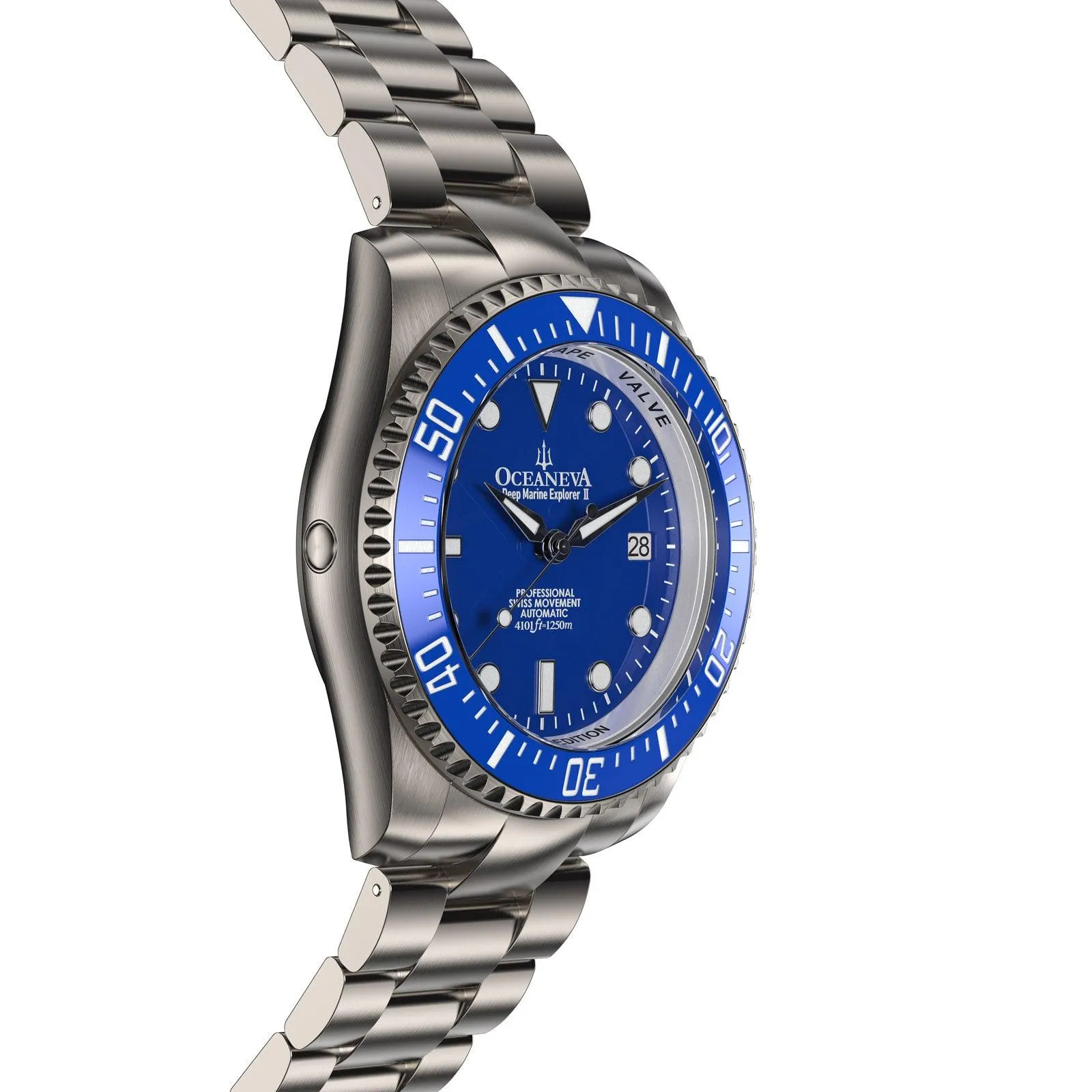 Oceaneva Titanium Deep Marine Explorer II Automatic 1250M All Blue Limited Edition