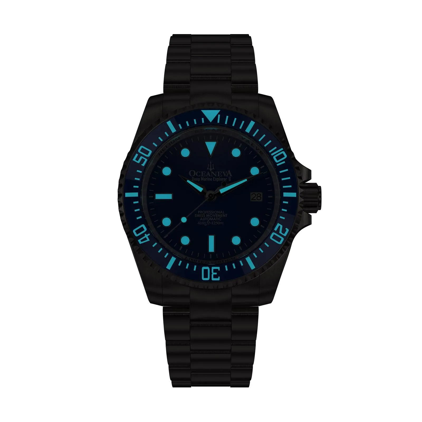 Oceaneva Titanium Deep Marine Explorer II Automatic 1250M All Blue Limited Edition