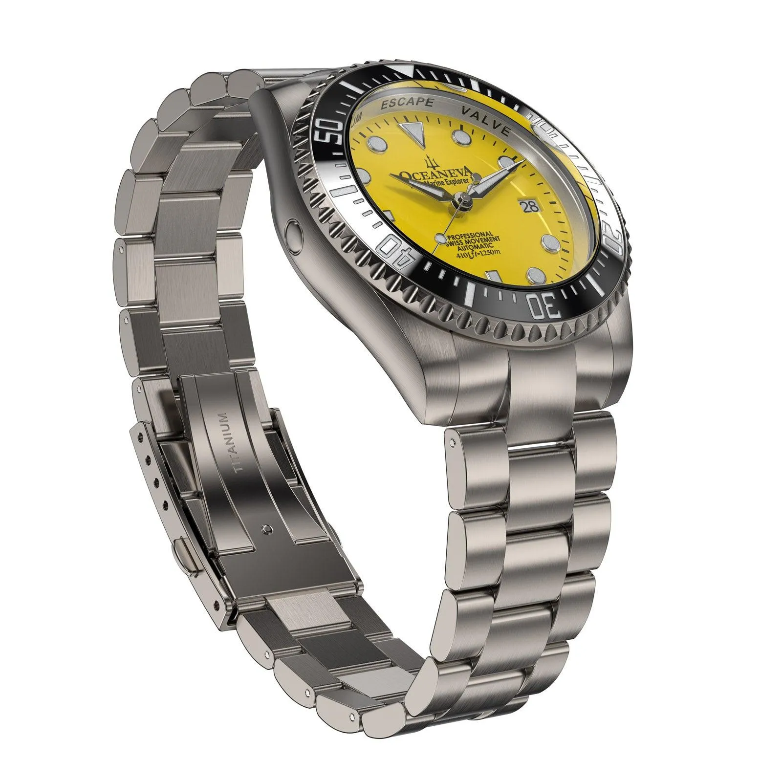 Oceaneva Titanium Deep Marine Explorer II Automatic 1250M Yellow Limited Edition