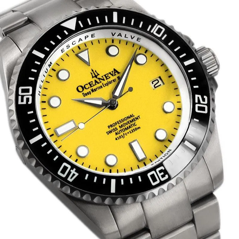 Oceaneva Titanium Deep Marine Explorer II Automatic 1250M Yellow Limited Edition