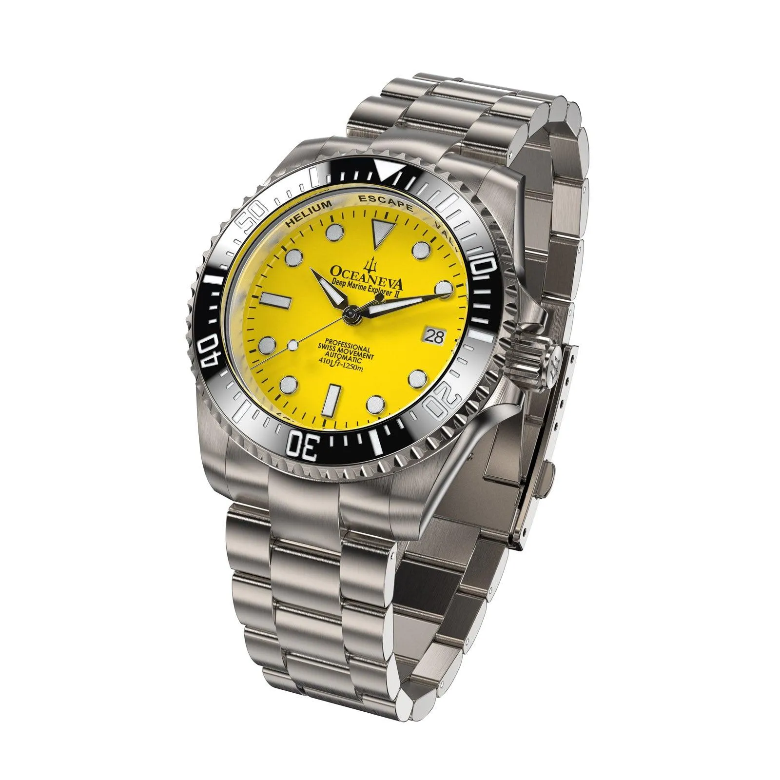 Oceaneva Titanium Deep Marine Explorer II Automatic 1250M Yellow Limited Edition