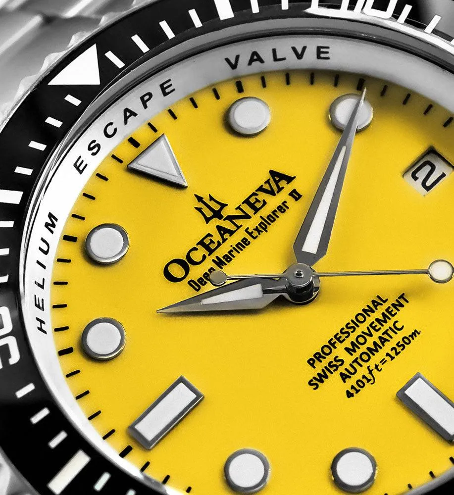 Oceaneva Titanium Deep Marine Explorer II Automatic 1250M Yellow Limited Edition