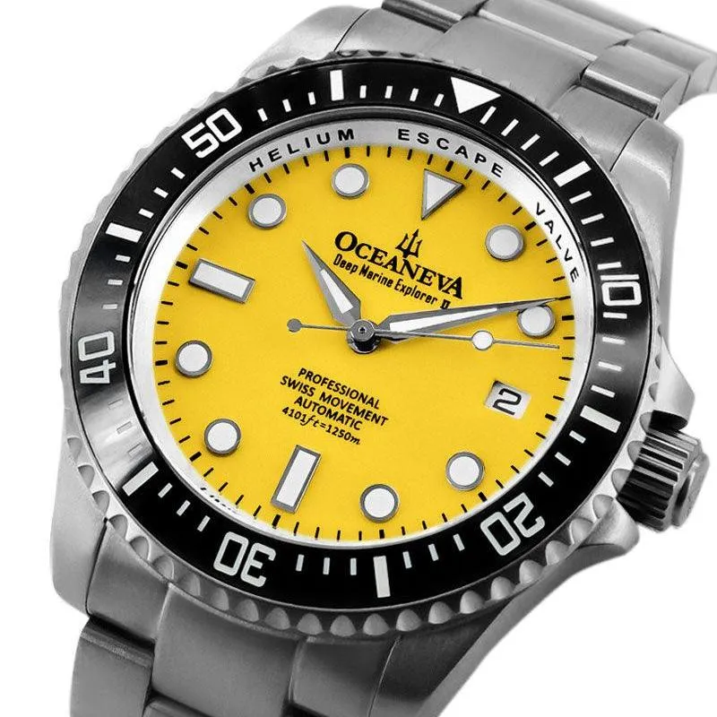 Oceaneva Titanium Deep Marine Explorer II Automatic 1250M Yellow Limited Edition