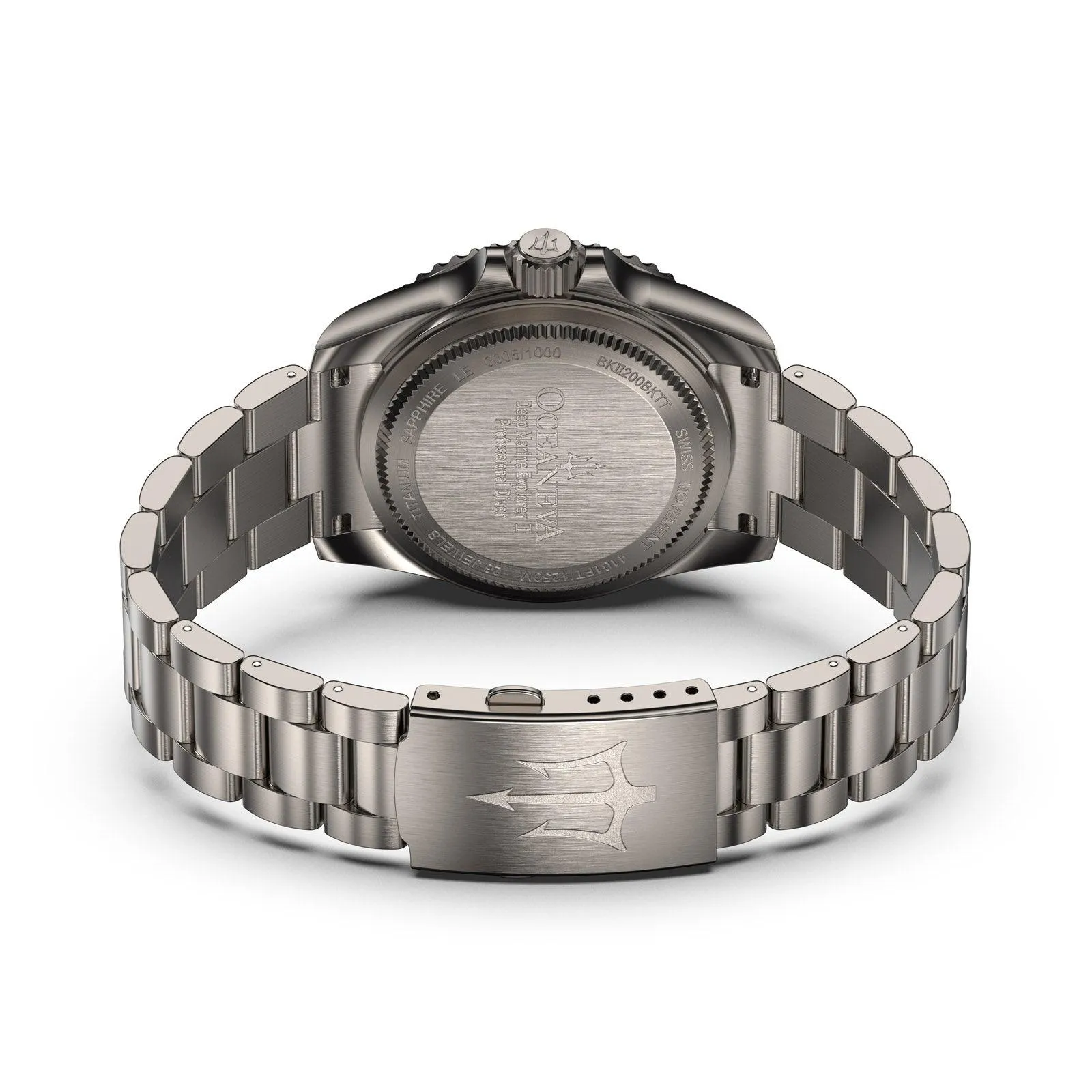 Oceaneva Titanium Deep Marine Explorer II Automatic Pro Diver Black Limited Edition