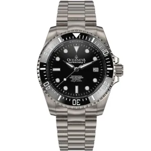 Oceaneva Titanium Deep Marine Explorer II Automatic Pro Diver Black Limited Edition