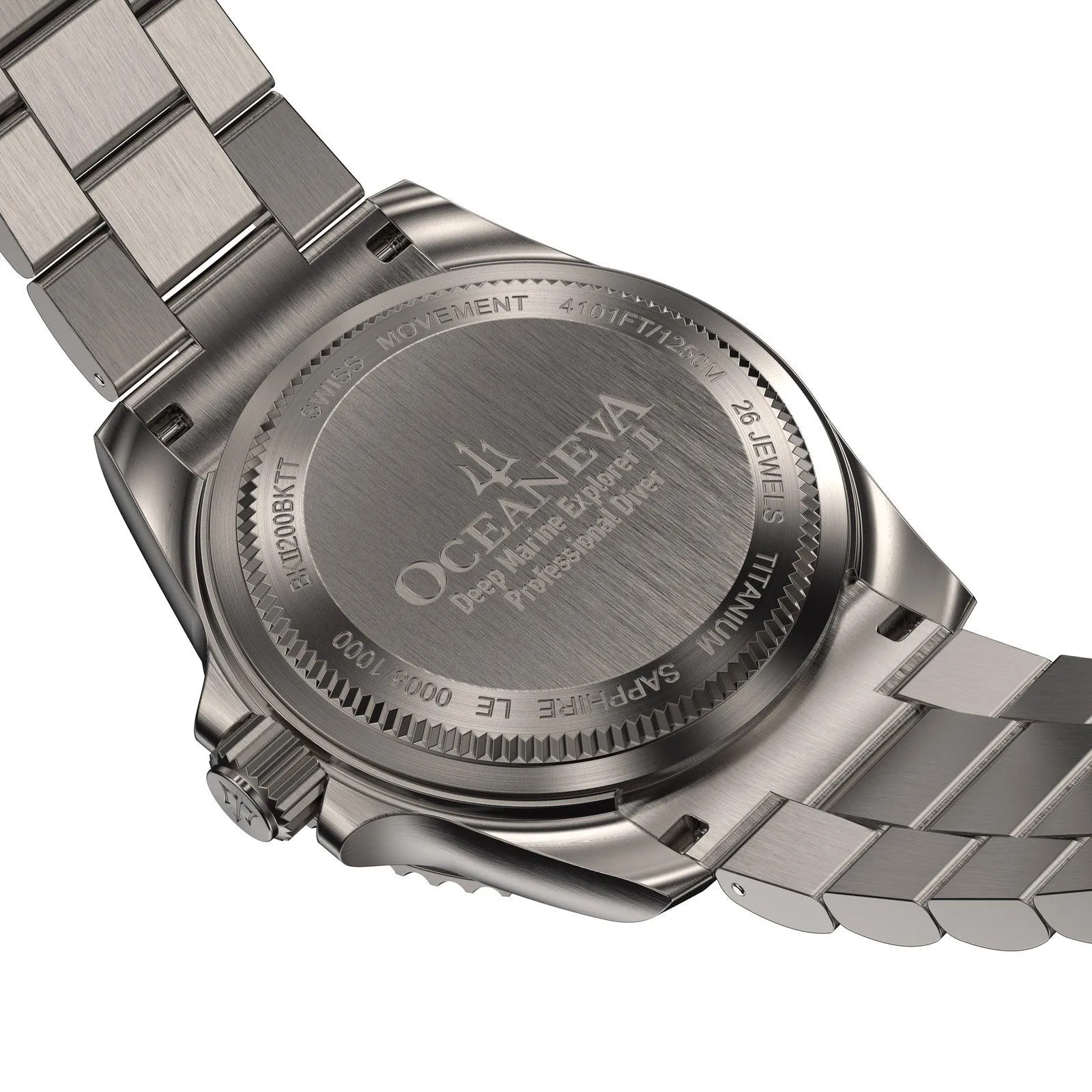 Oceaneva Titanium Deep Marine Explorer II Automatic Pro Diver Black Limited Edition