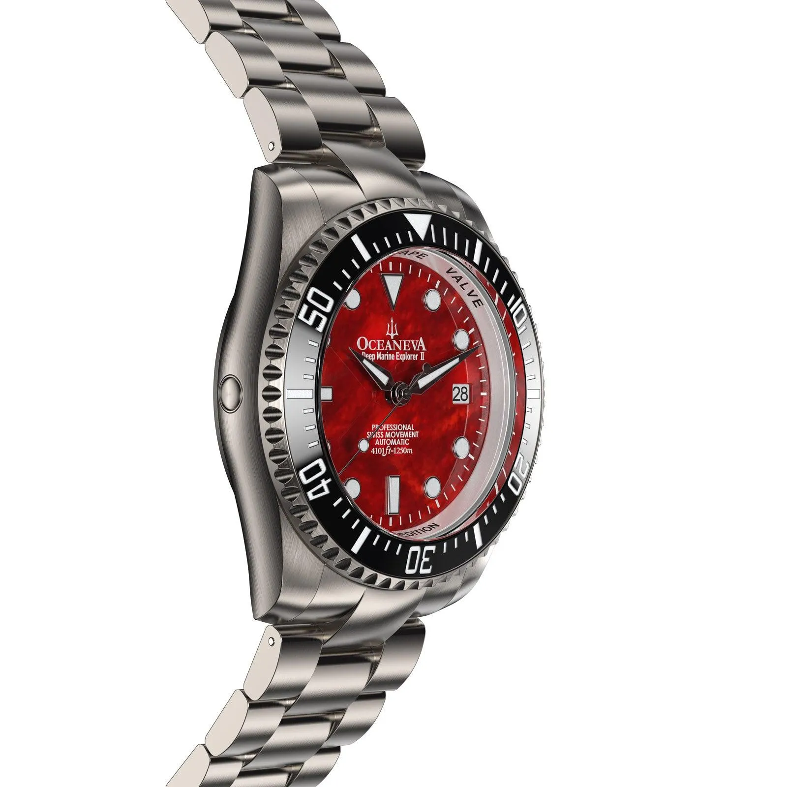 Oceaneva Titanium Deep Marine Explorer II Automatic Red Limited Edition