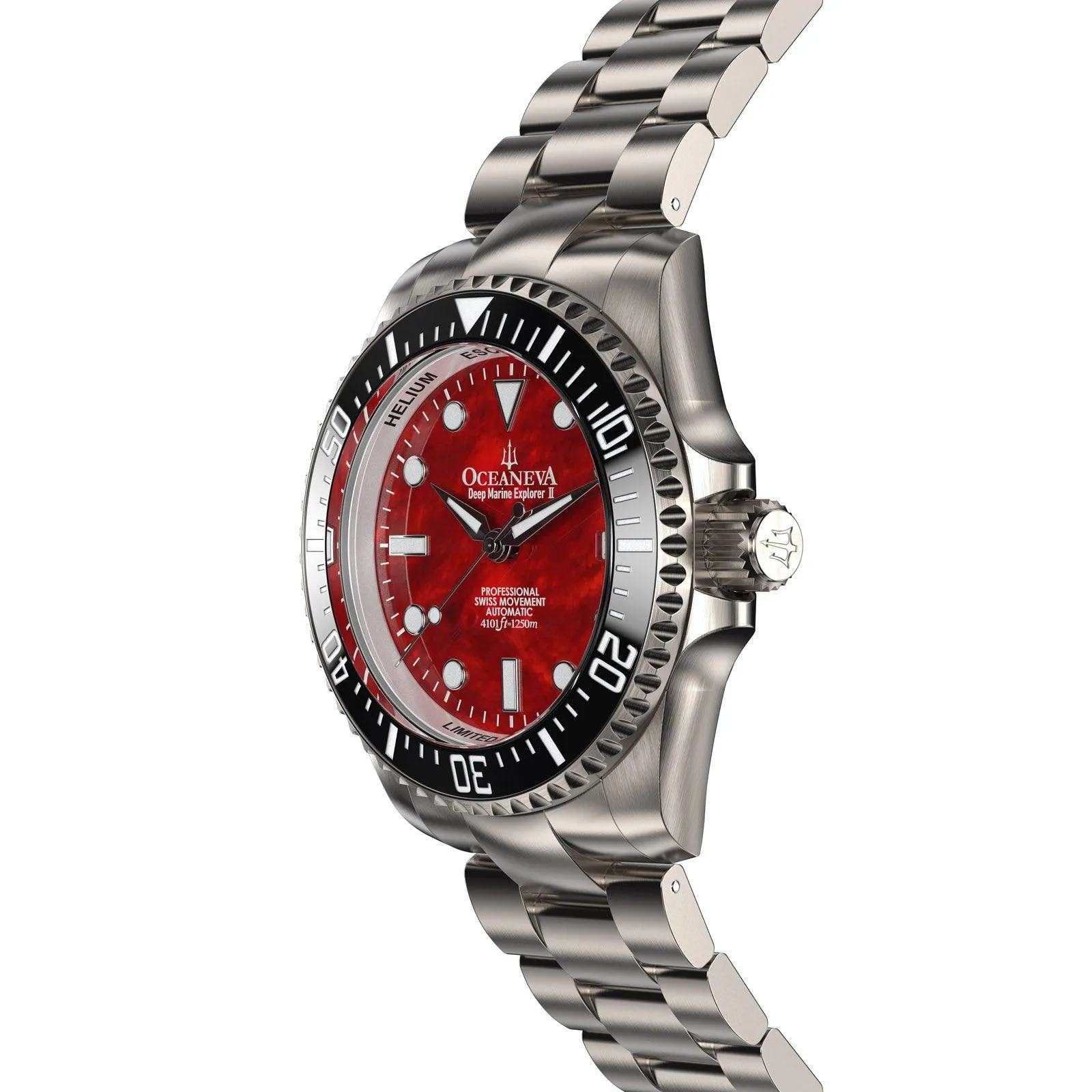 Oceaneva Titanium Deep Marine Explorer II Automatic Red Limited Edition