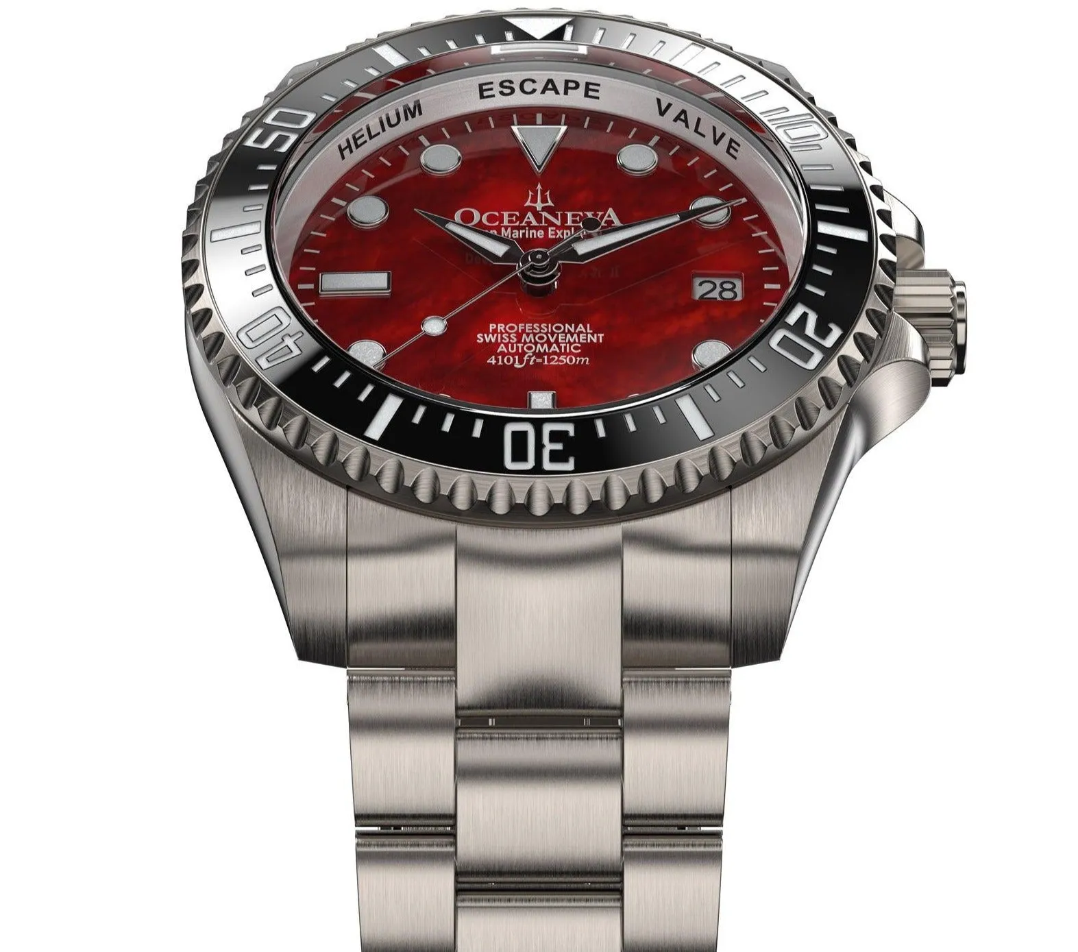 Oceaneva Titanium Deep Marine Explorer II Automatic Red Limited Edition