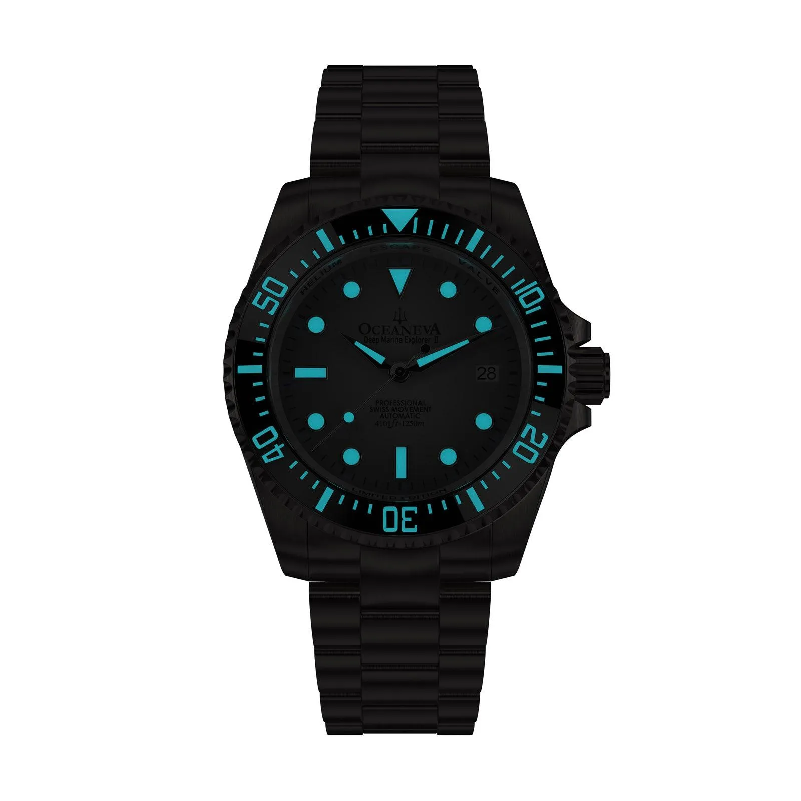 Oceaneva Titanium Deep Marine Explorer II Pro Diver Light Gray Limited Edition