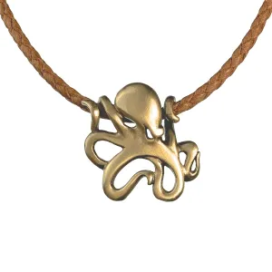 Octopus Necklace for Women Bronze- Octopus Jewelry for Women, Octopus Pendant, Sea Life Jewelry, Octopus Gifts for Women, Ocean Jewelry Bronze