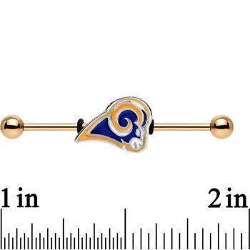 Officially Licensed St. Louis Rams Logo Industrial Barbell 38mm