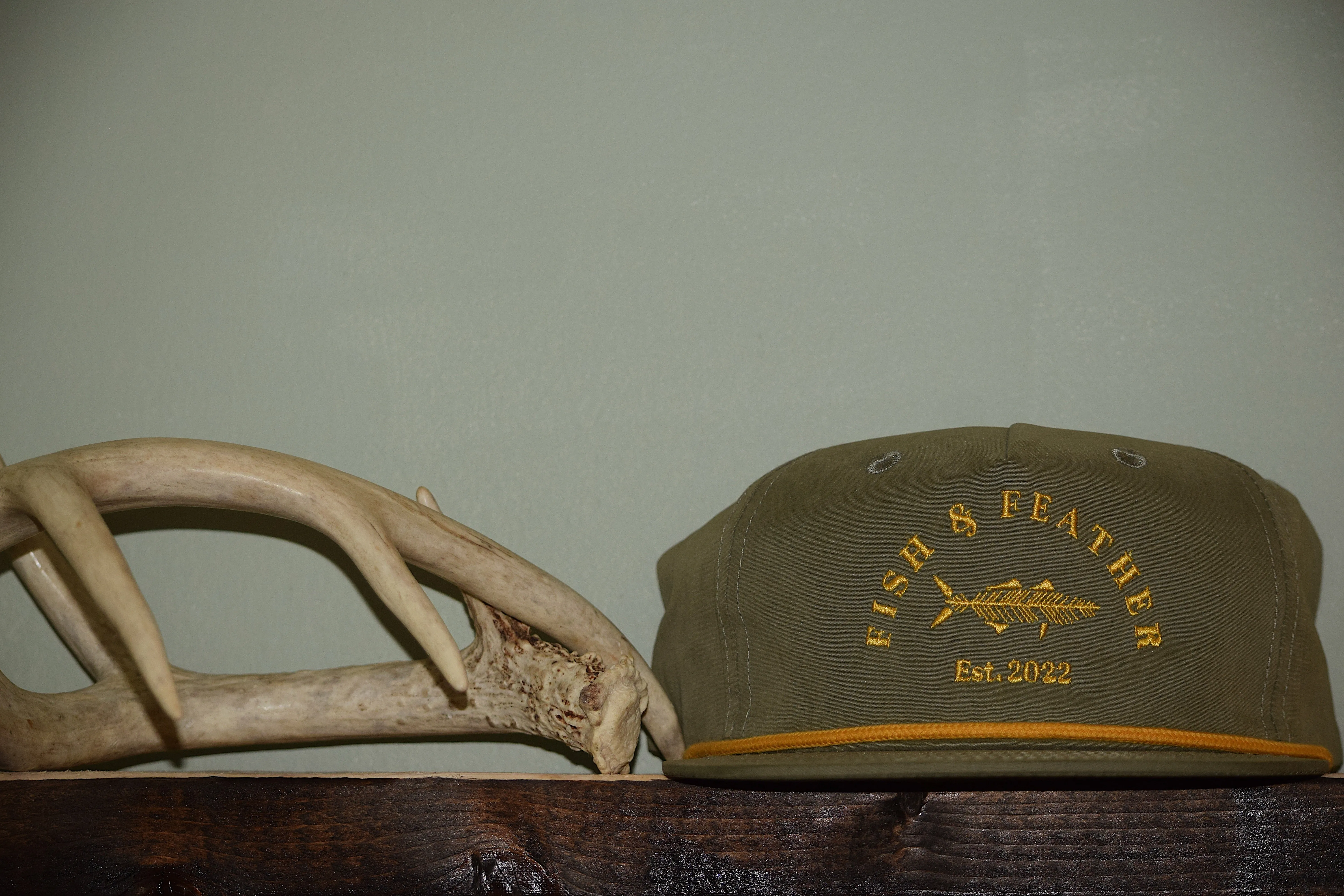 Olive/Gold F&F Rope Hat