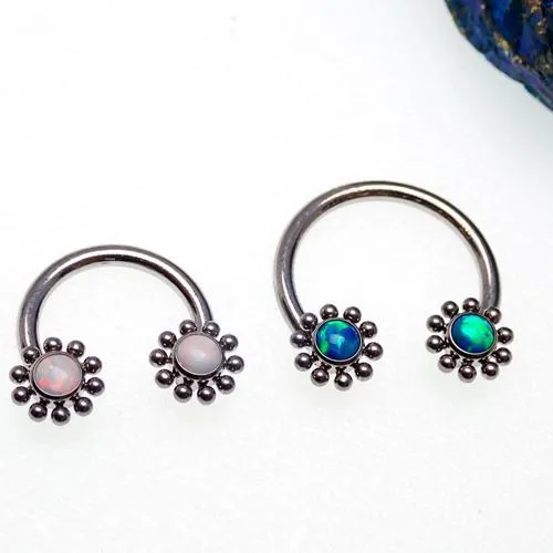 Opal Sun Circular Rings 16g