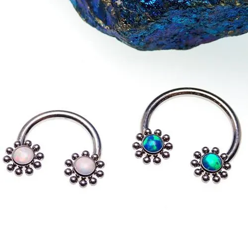 Opal Sun Circular Rings 16g