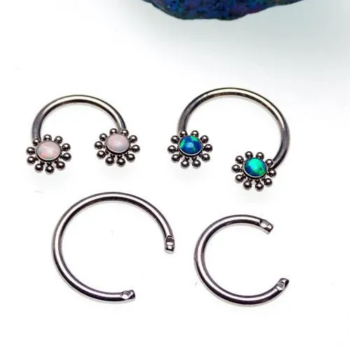 Opal Sun Circular Rings 16g