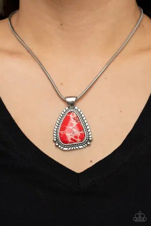 Paparazzi Artisan Adventure - Red Necklace