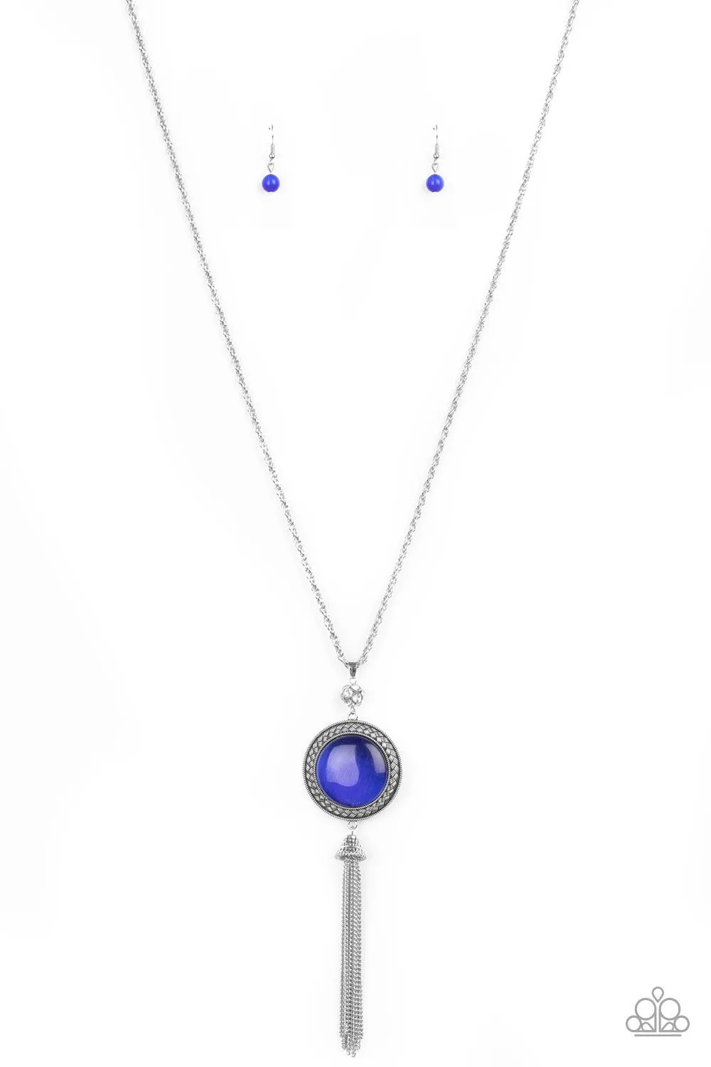 Paparazzi - Serene Serendipty - Blue Long Necklace