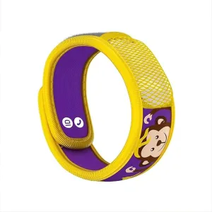 PARA'KITO Bug & Mosquito Bracelets for Kids | Mosquito Spray Alternative | Waterproof, Outdoor Insect Wristband w/Natural Essential Oils | Hiking, Trekking & Camping Accessories (Monkey)
