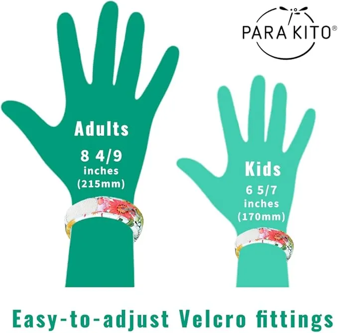 PARA'KITO Mosquito Repellent Pack - 2 Kids Wristbands & 2 Refills Ice Cream/Space