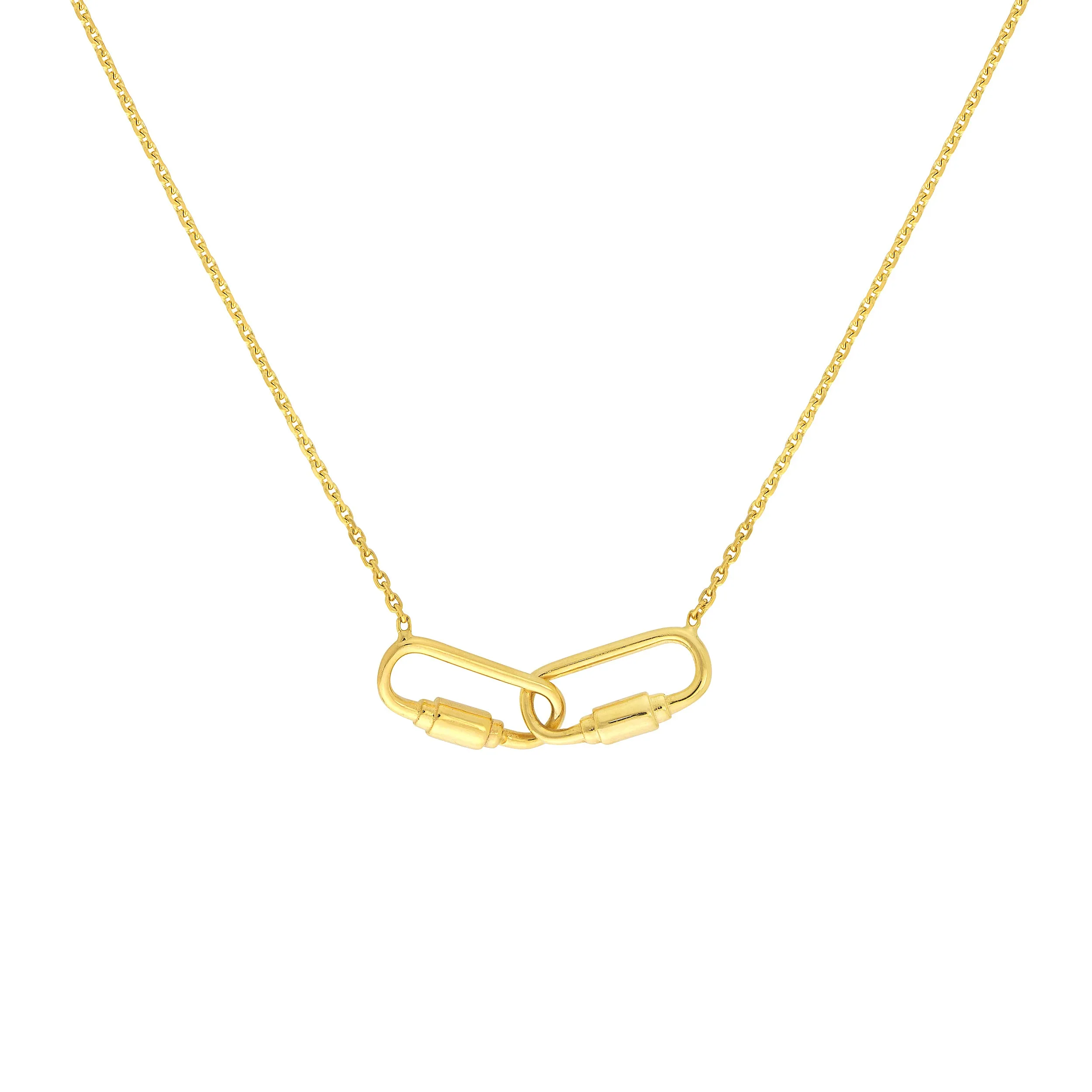 Petite Carabiner Links Necklace