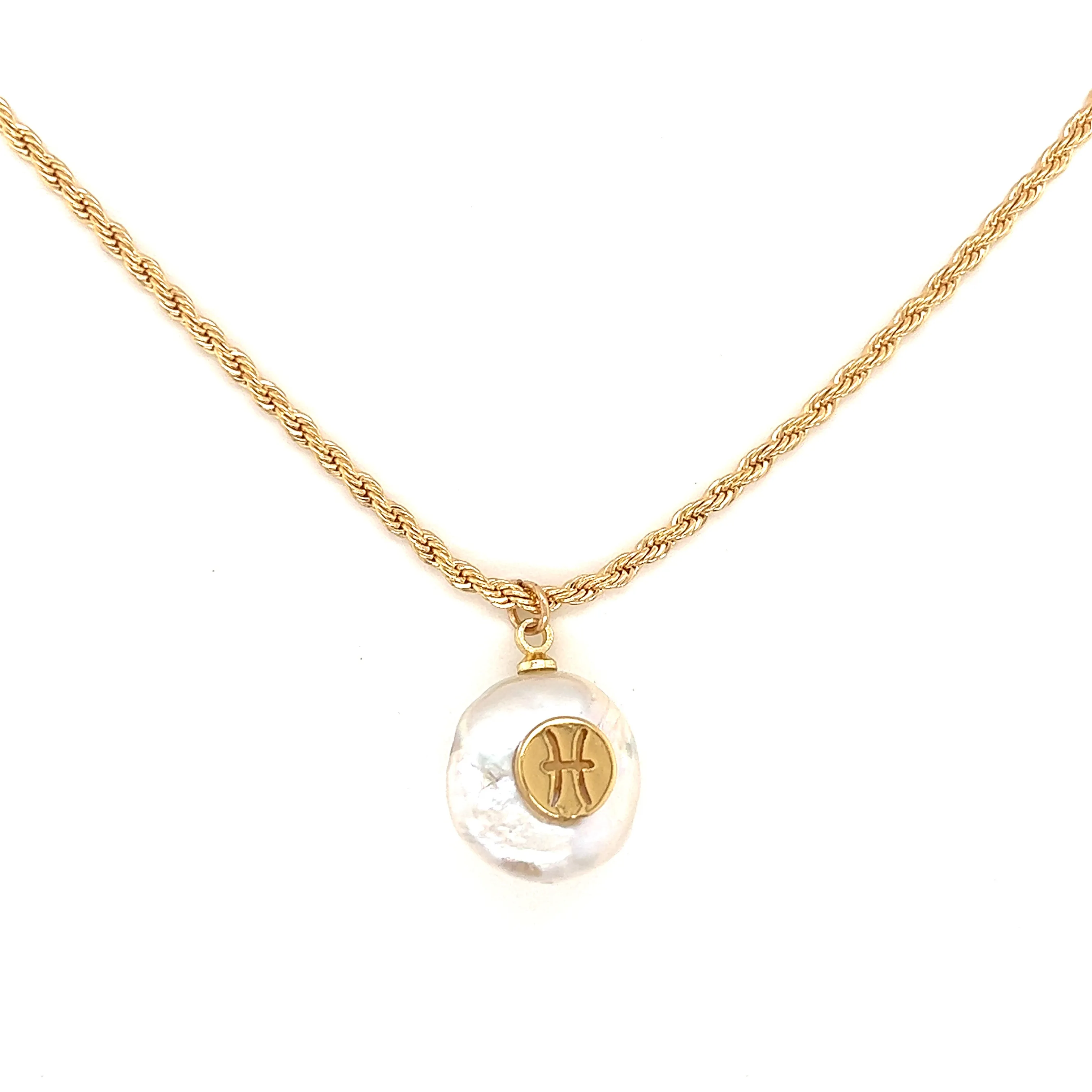 Pia Pearl Zodiac Necklace