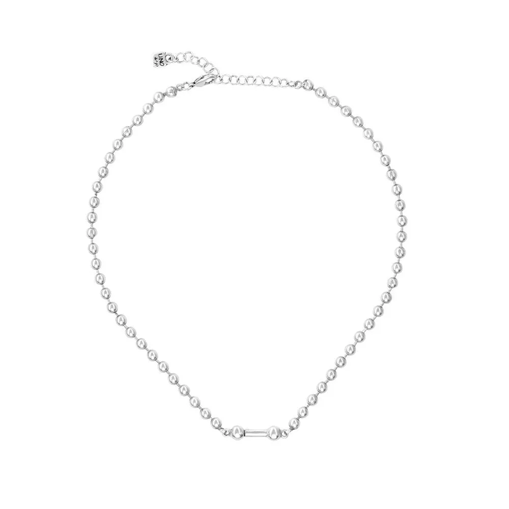 Pick 4 necklace, silver (COL1483MTL0000U)