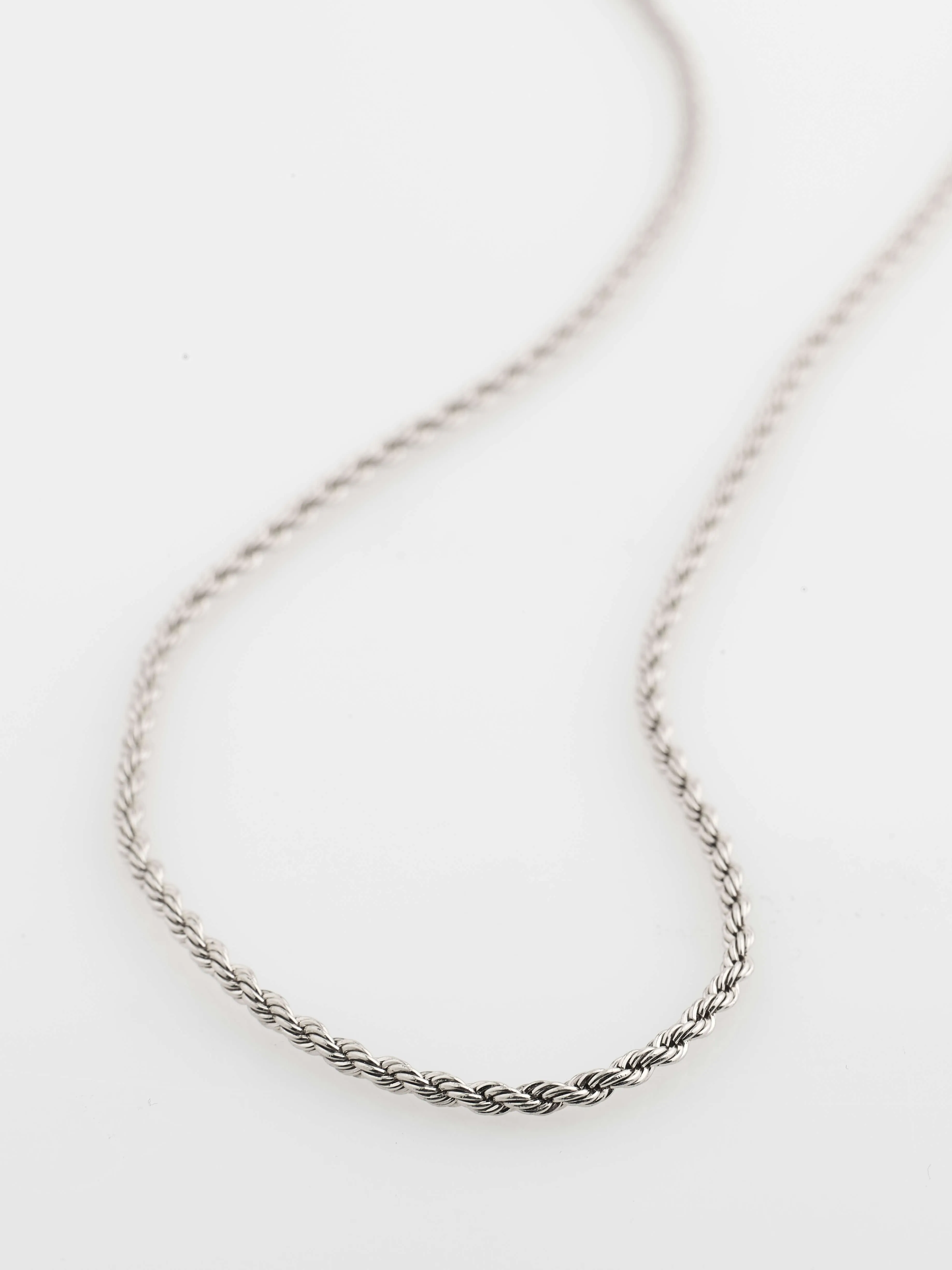 Pilgrim Pam Silver Rope Chain Necklace