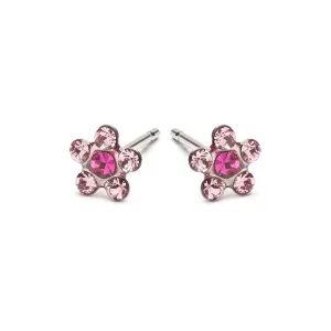 Pink & Fuchsia Daisy Earrings