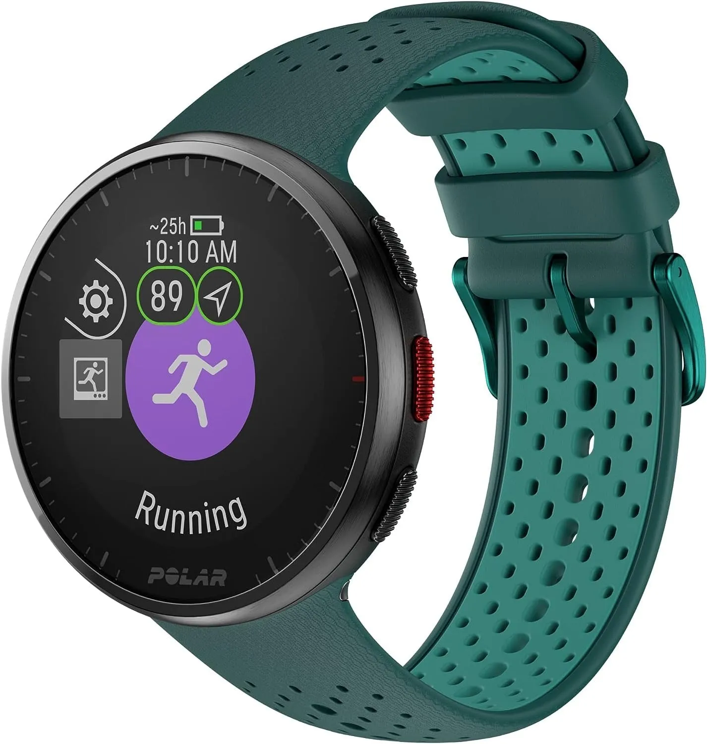 Polar Pacer Pro Advanced GPS Running Watch, Teal-Green