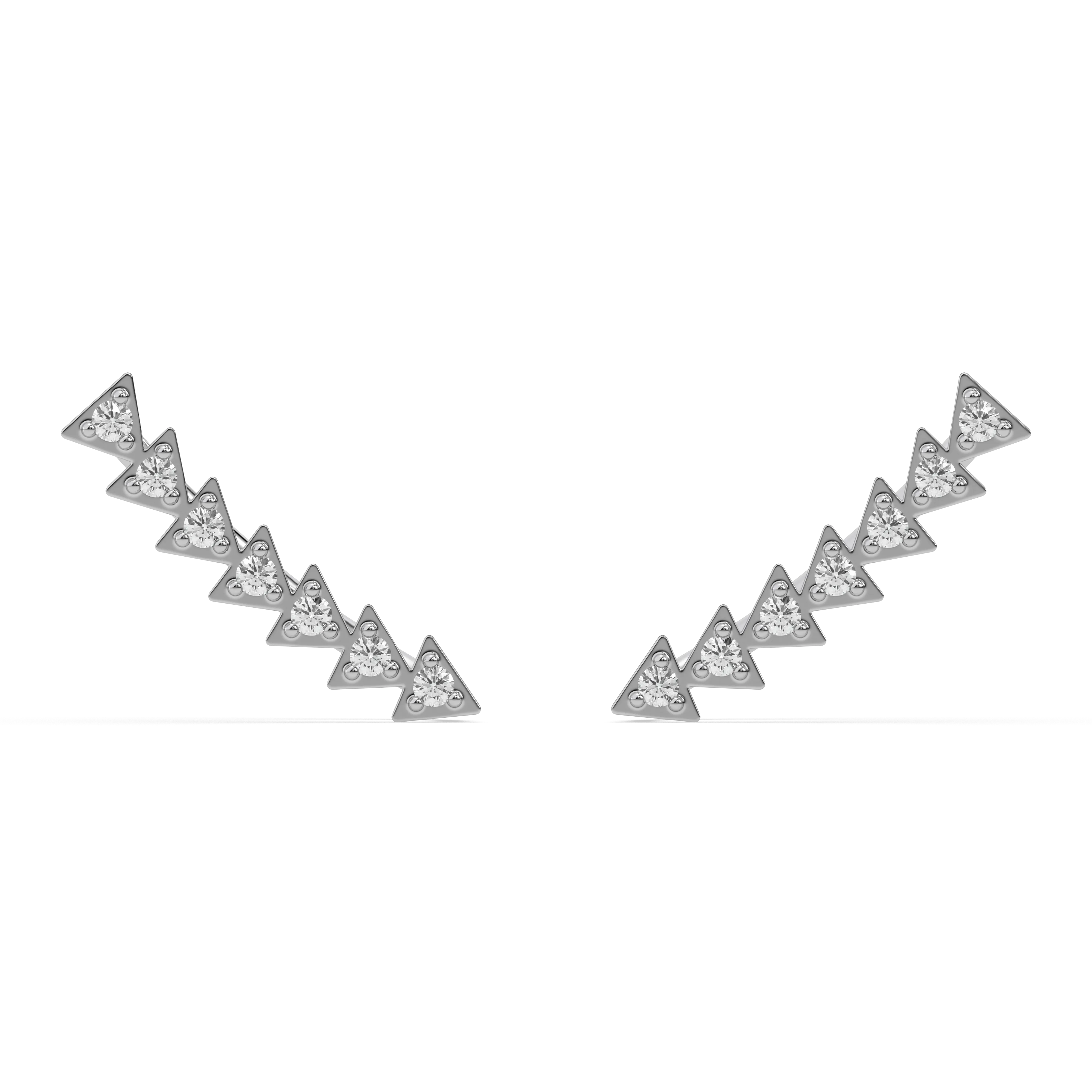 Prism Trail - Lab Diamond Ear Cuffs