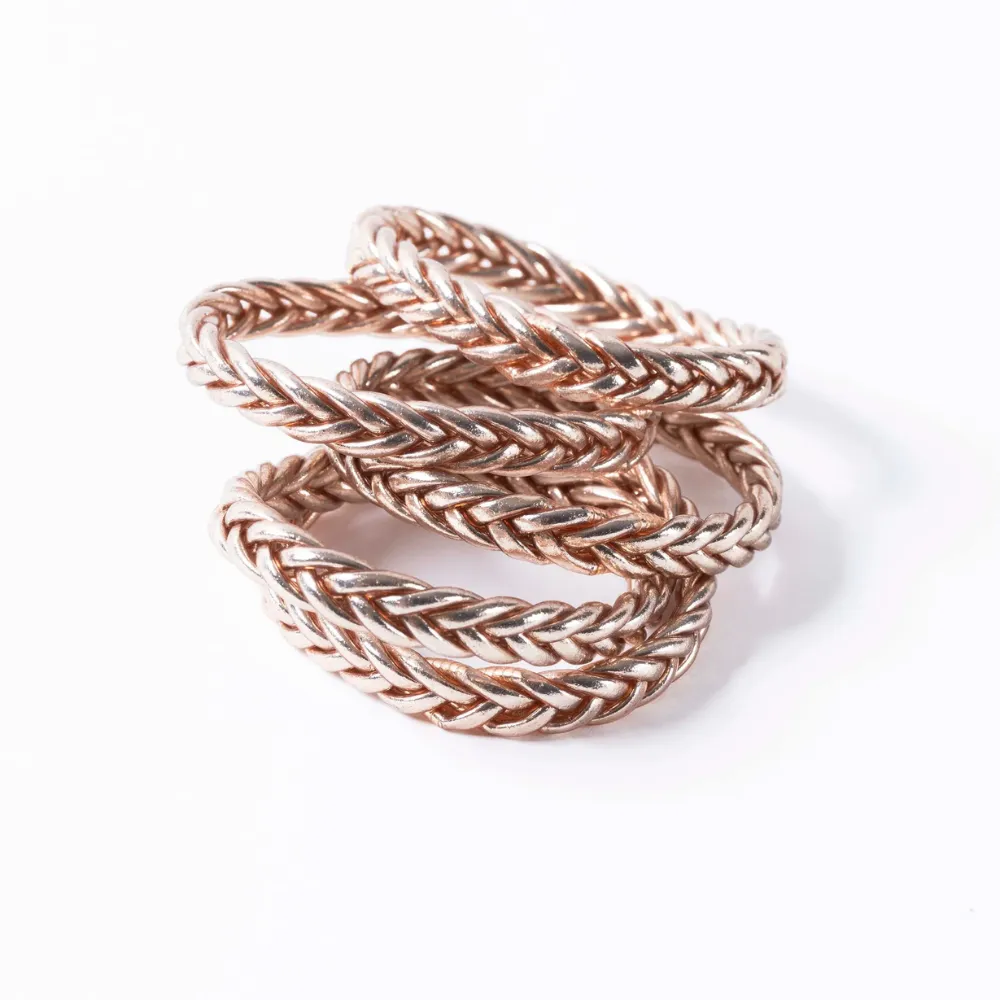 "BUDDHIST BRACELET" BRAID Champagne size M