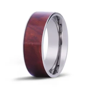 Redwood Wide Titanium Ring