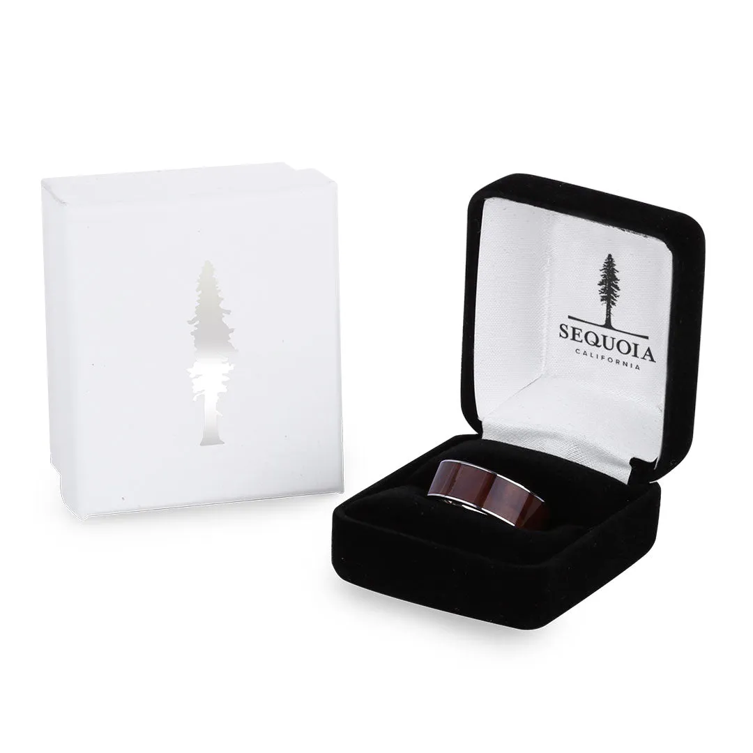 Redwood Wide Titanium Ring