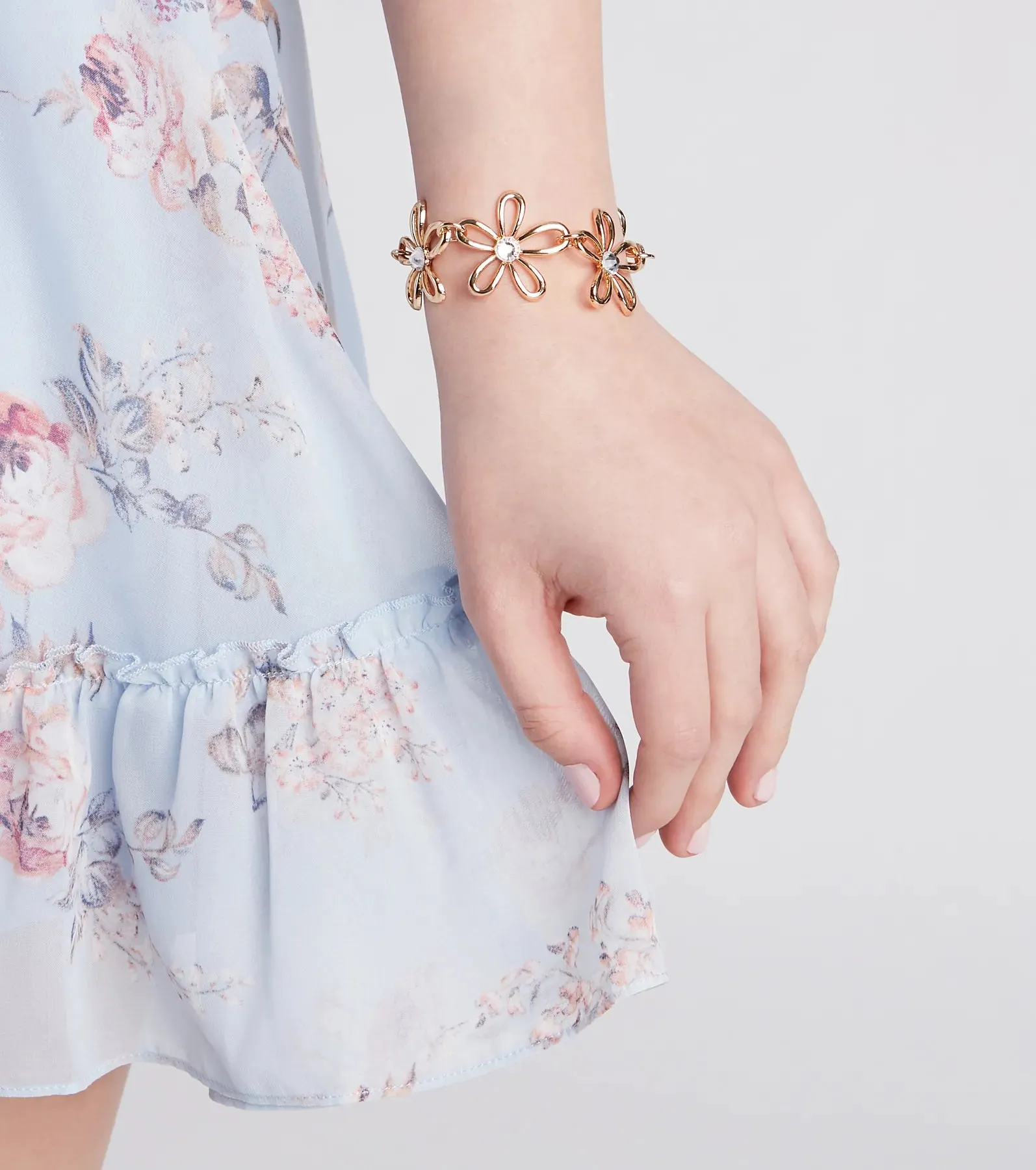 Retro Flower Statement Bracelet