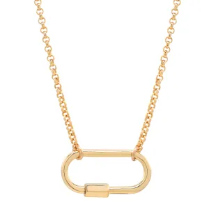 Rolo Chain Carabiner Necklace