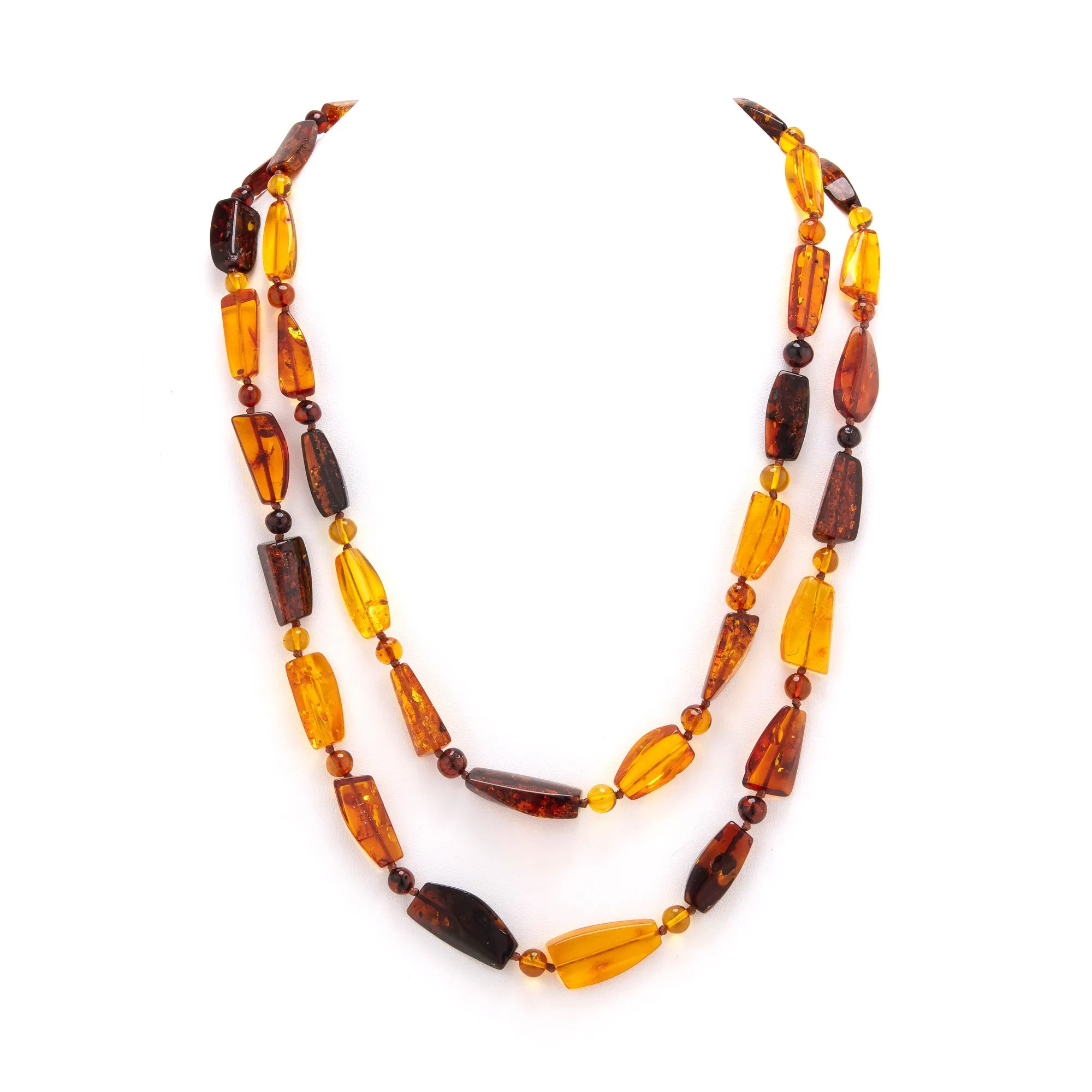 Rope 59 amber necklace