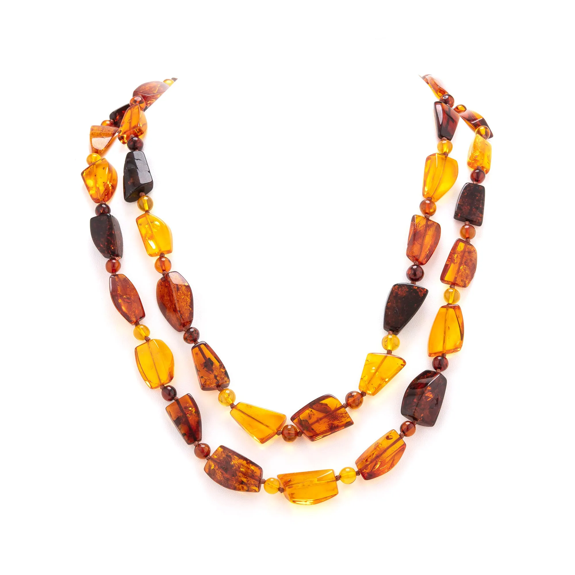 Rope 59 amber necklace