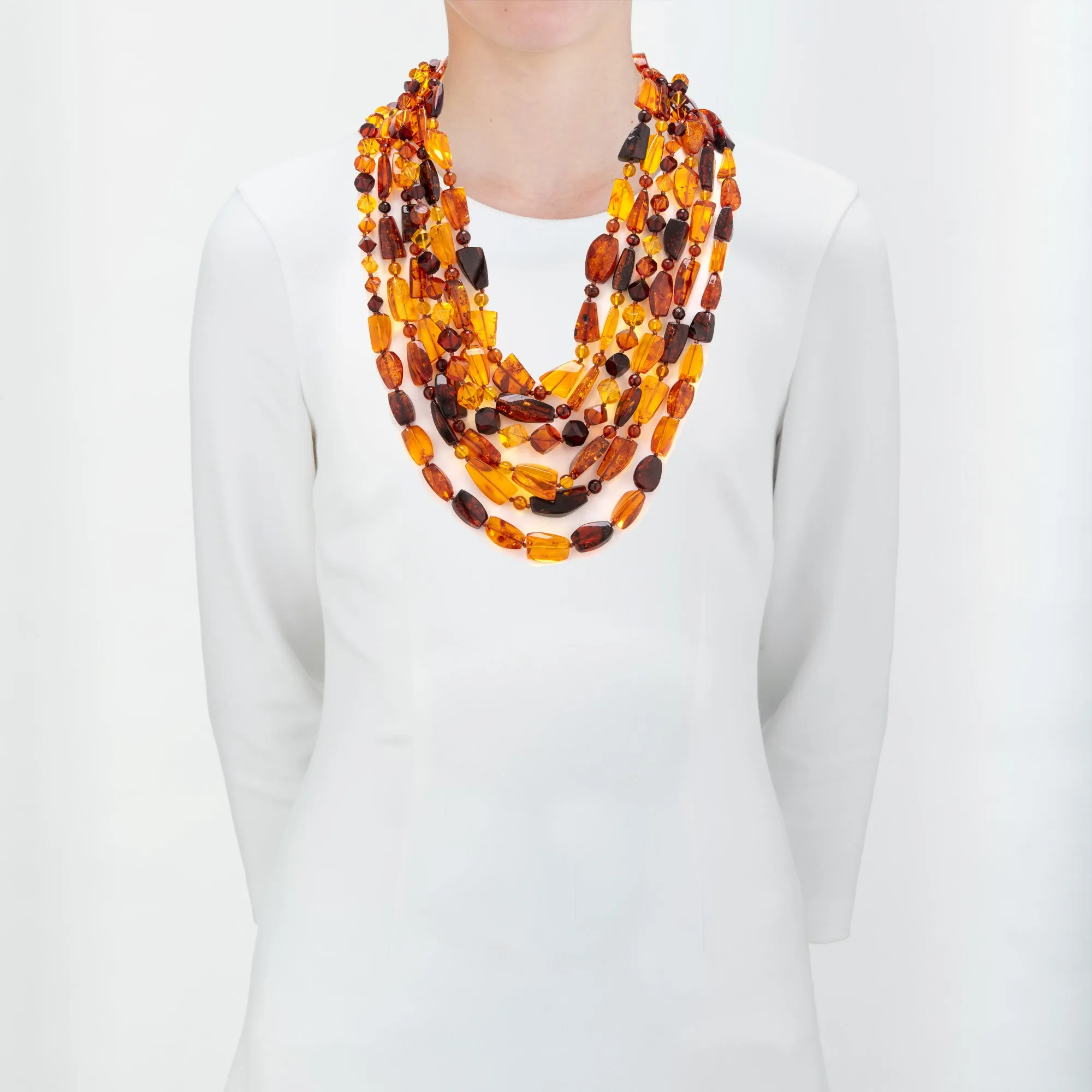 Rope 59 amber necklace