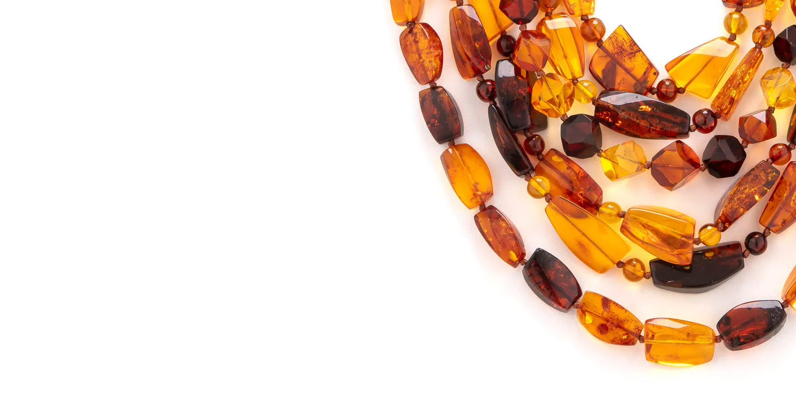 Rope 59 amber necklace