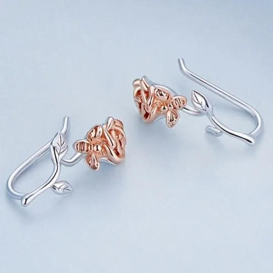 Rose Flower Stud Earrings