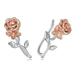 Rose Flower Stud Earrings