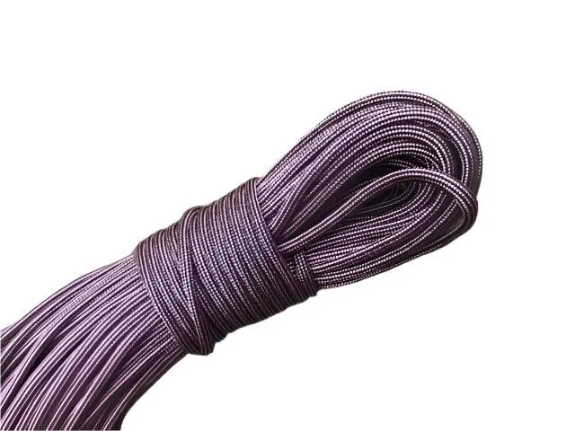 Rose Pink - Black Stripe Paracord