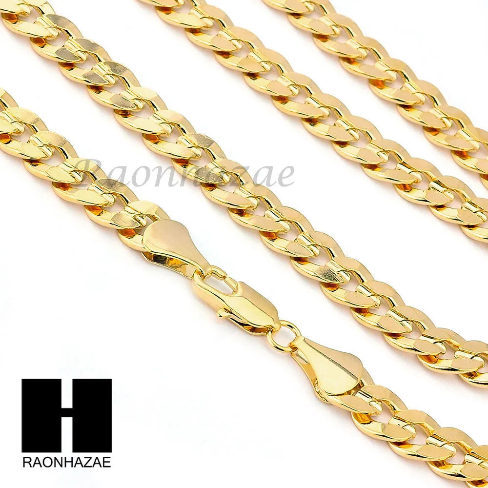 RUBY SILVER LION DIAMOND CUT 30" CUBAN LINK BOX ROPE NECKLACE SC048G