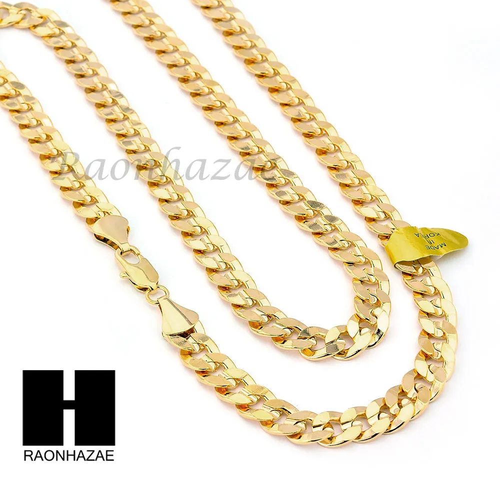 RUBY SILVER LION DIAMOND CUT 30" CUBAN LINK BOX ROPE NECKLACE SC048G
