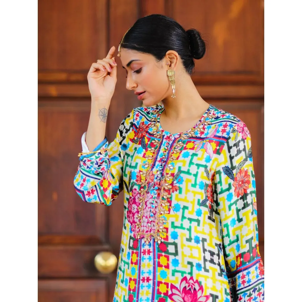 Sage Saga Kumud Blue Color Kurta